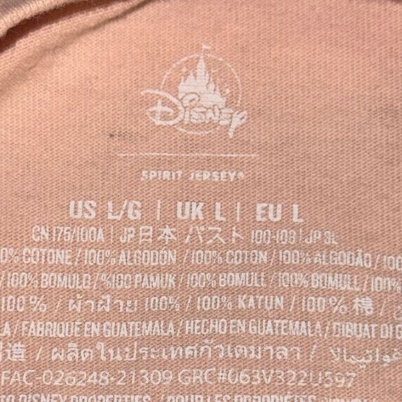 Disney Pink and Orange Ombre Spirit jersey Sweatshirt - Picture 2 of 8